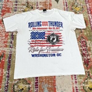 Harley - Davidson Motorcycles 2017 Rolling Thunder Washington DC Tshirt Tee